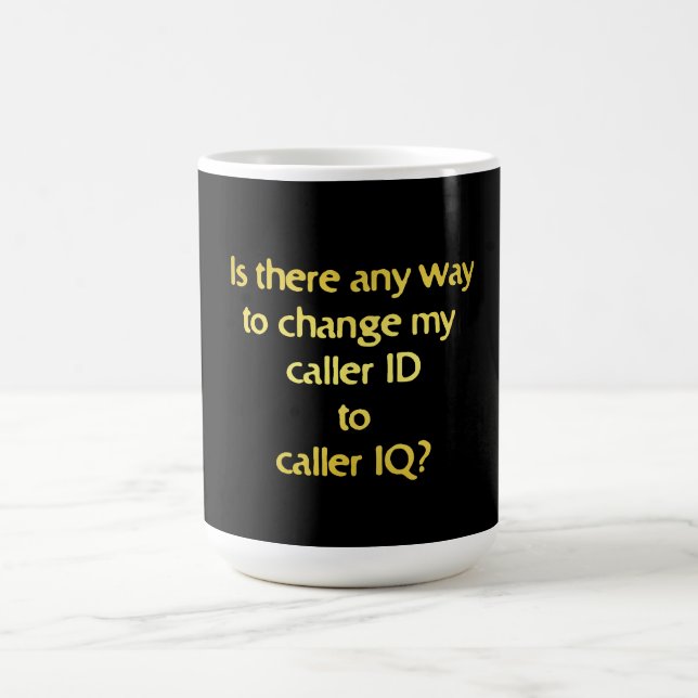Taza De Café Funny Changing ID to IQ Joke (Centro)