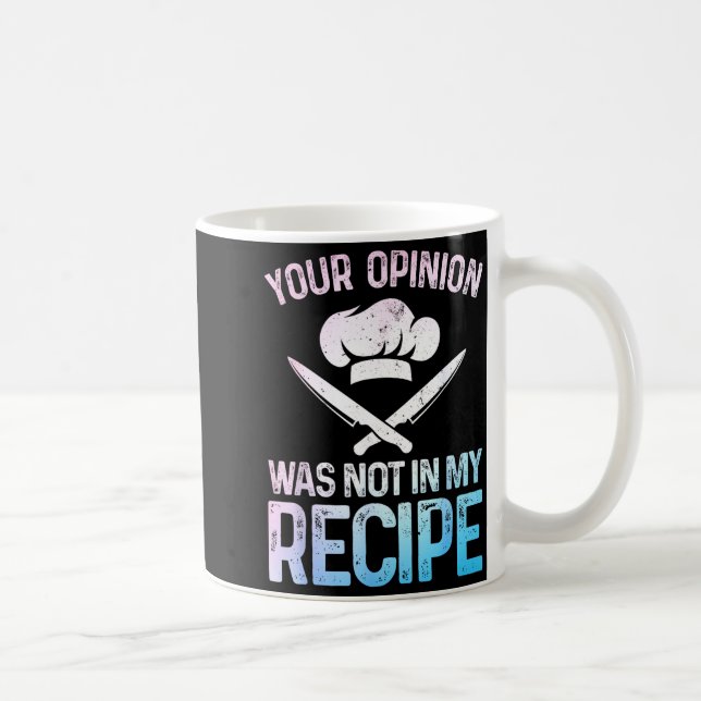 Taza De Café Funny Chef Design For Men Women Cook Cooking Culin (Derecha)