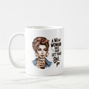 Taza De Café Funny Chica Retro - Triblen con sabor y vitalidad 