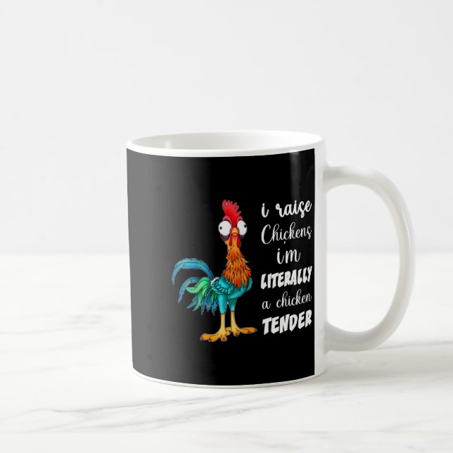 Taza De Café Funny Chicken Lover Gift – I Raise Chickens Humor  (Derecha)