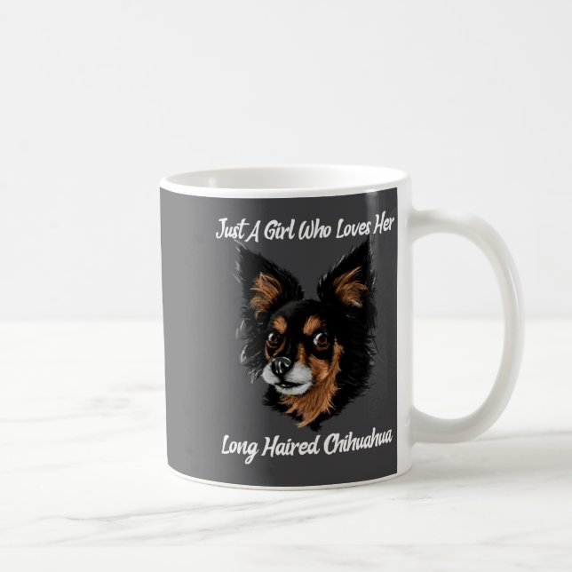 Taza De Café Funny Chihuahua Just A Girl  (Derecha)