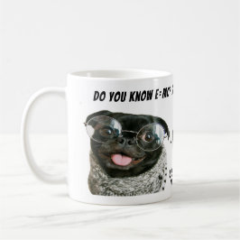 Taza De Café Funny Chinese Pug Puppy Dog Compass Riddle Thesis
