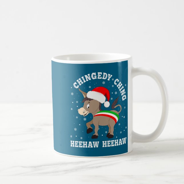 Taza De Café Funny Chingedy Ching Hee Haw Santa Merry Christmas (Derecha)