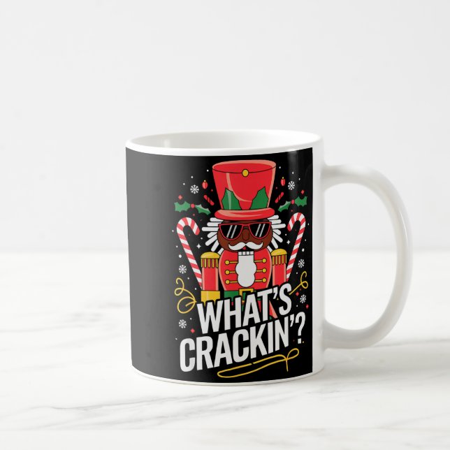 Taza De Café Funny Christmas African American Nutcracker Men Wo (Derecha)