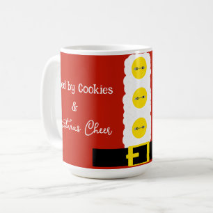 Taza De Café Funny Christmas Coffee Cup with Santa Belt Design