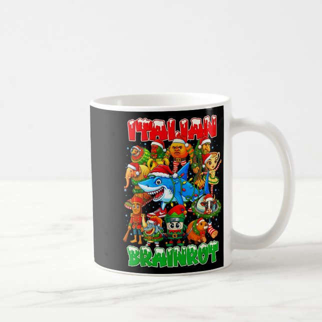 Taza De Café Funny Christmas Italian Brain Rot Italian Brainrot (Derecha)