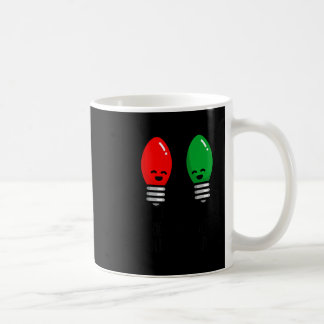 Taza De Café Funny Christmas Lights Pun Working Over Holidays_ 