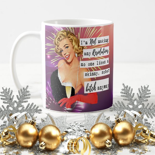 Taza De Café Funny Christmas Mug Best Friend NYE Resolutions (Subido por el creador)