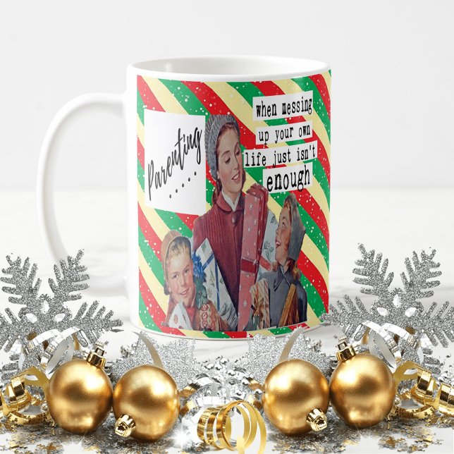 Taza De Café Funny Christmas Mug Best Friend "Parenting..." (Subido por el creador)