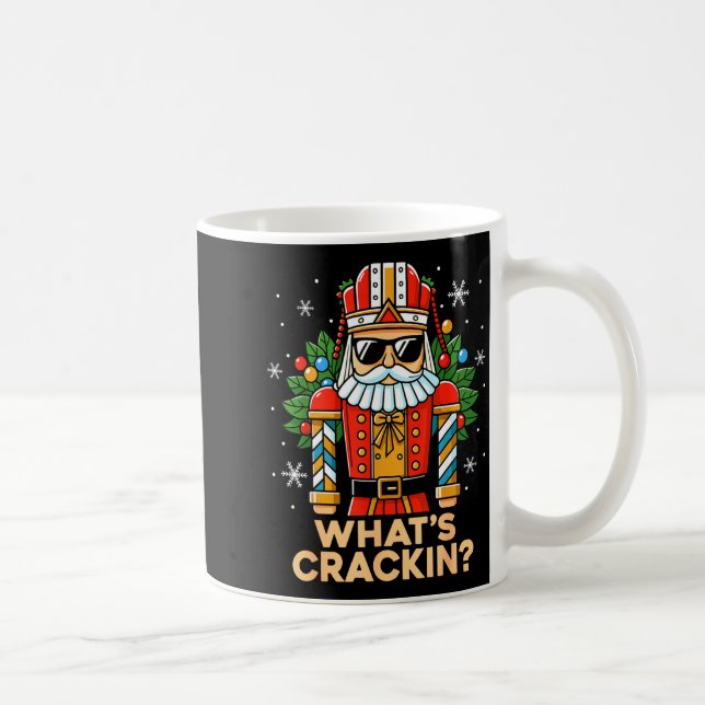 Taza De Café Funny Christmas Nutcracker Men Kids Teen Boys What (Derecha)