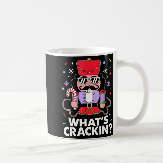 Taza De Café Funny Christmas Nutcracker Men Kids Teen Boys What (Derecha)