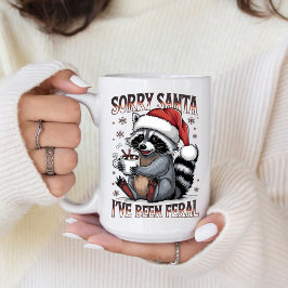 Taza De Café Funny Christmas Raccoon Coffee Mug