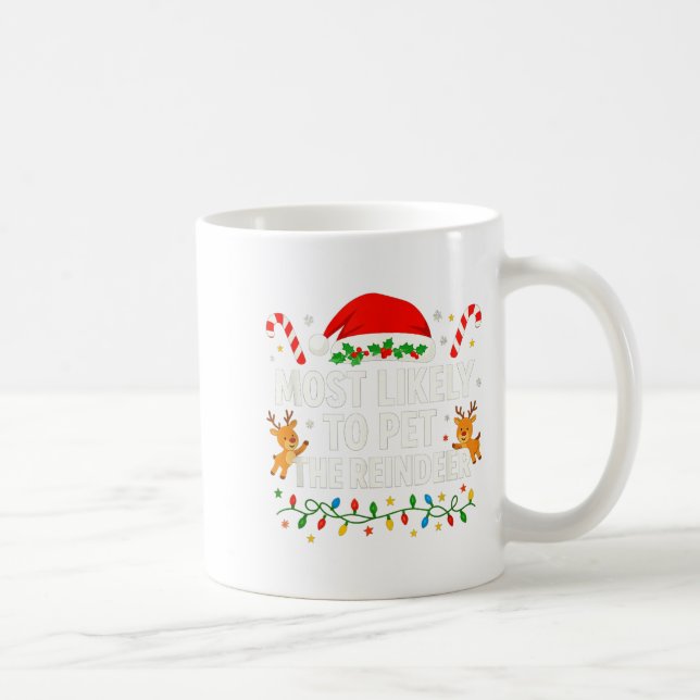 Taza De Café Funny Christmas Saying Reindeer Lover Holiday Ligh (Derecha)
