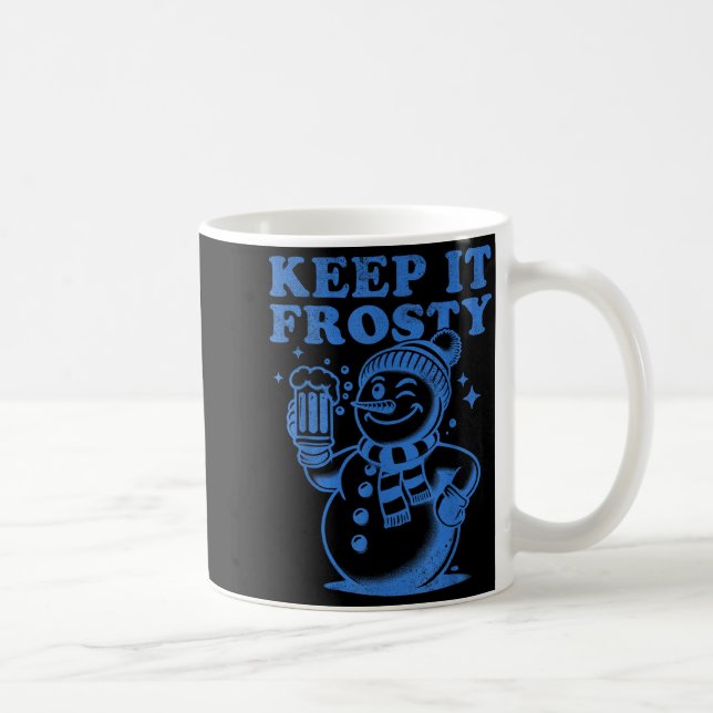 Taza De Café Funny Christmas Snowman Keep It Frosty  (Derecha)