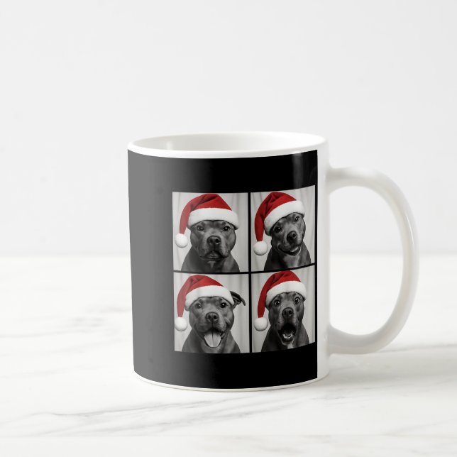 Taza De Café Funny Christmas Staffordshire Bull Terrier Santa P (Derecha)