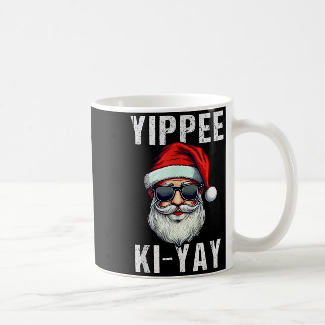Taza De Café Funny Christmas Sweater Yippee-ki-yay Xmas , Uni-a (Derecha)