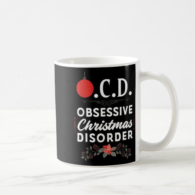 Taza De Café Funny Christmas Tees &amp; Tm. Obsessive Christmas (Derecha)