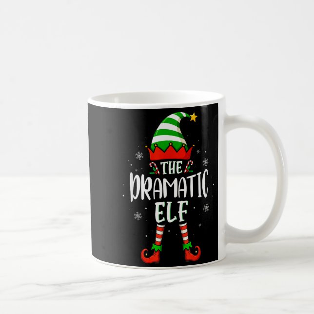 Taza De Café Funny Christmas The Dramatic Elf Family Matching X (Derecha)