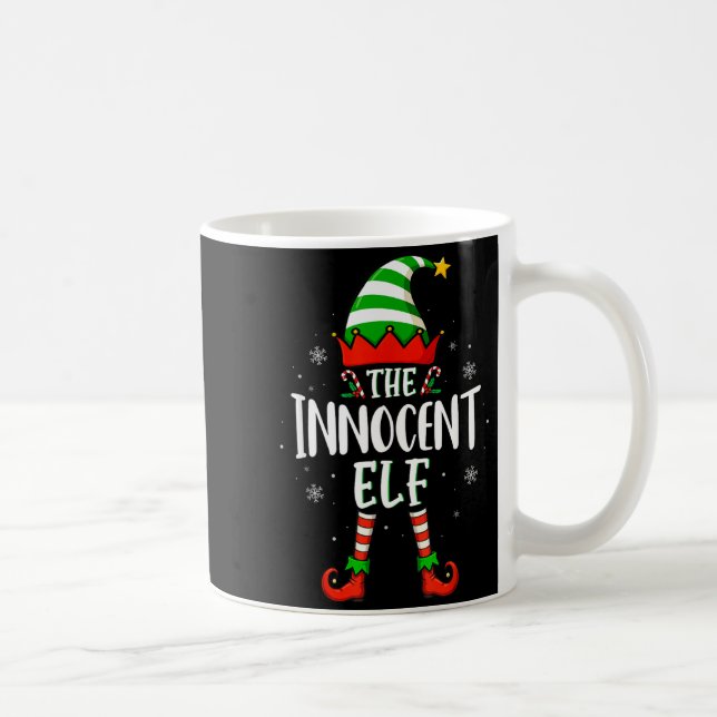 Taza De Café Funny Christmas The Innocent Elf Family Matching X (Derecha)