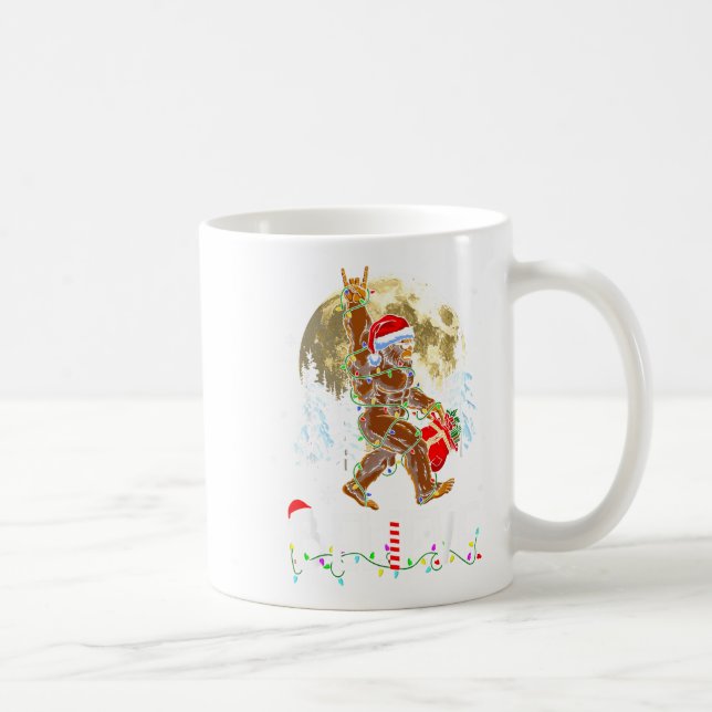 Taza De Café Funny Christmas Xmas Bigfoot Believe Sasquatch In  (Derecha)