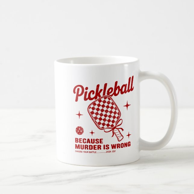 Taza De Café Funny Ckle Ball Outfit Women, Retro Ckleball Dink  (Derecha)