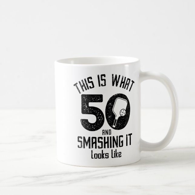 Taza De Café Funny Ckleball 50th Birthday 50 Years Old Love Ckl (Derecha)
