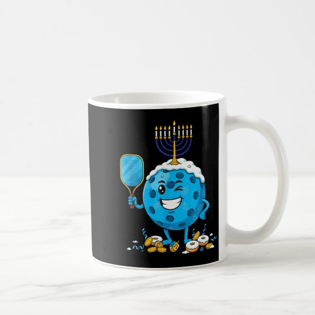 Taza De Café Funny Ckleball Dreidel Menorah Hanukkah Kids Women (Derecha)