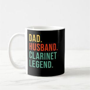 Taza De Café Funny Clarinet Dad Husband Legend Clarinetist Fath