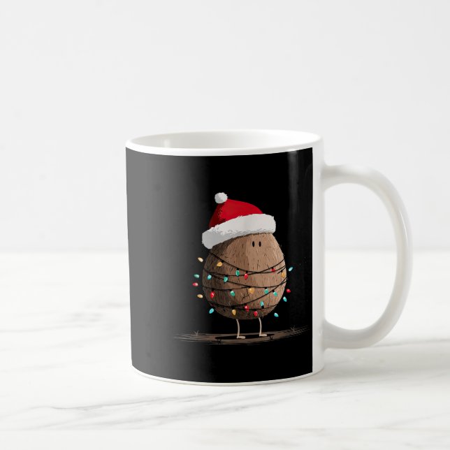 Taza De Café Funny Coconut Christmas Graphics Lights Lover  (Derecha)