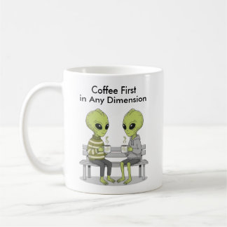 Taza De Café Funny Coffee and Aliens