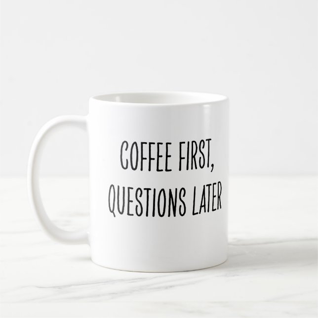 Taza De Café Funny Coffee Drinker Not Morning Person (Izquierda)