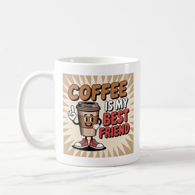 Taza De Café Funny Coffee Personalizado - Cute Sonling Cup para (Izquierda)