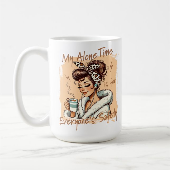 Taza De Café Funny Coffee Time Girl in the Morning (Izquierda)