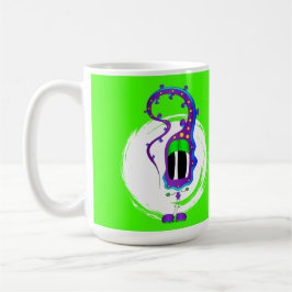Taza De Café Funny, Colorful, Quirky, Cartoon Character