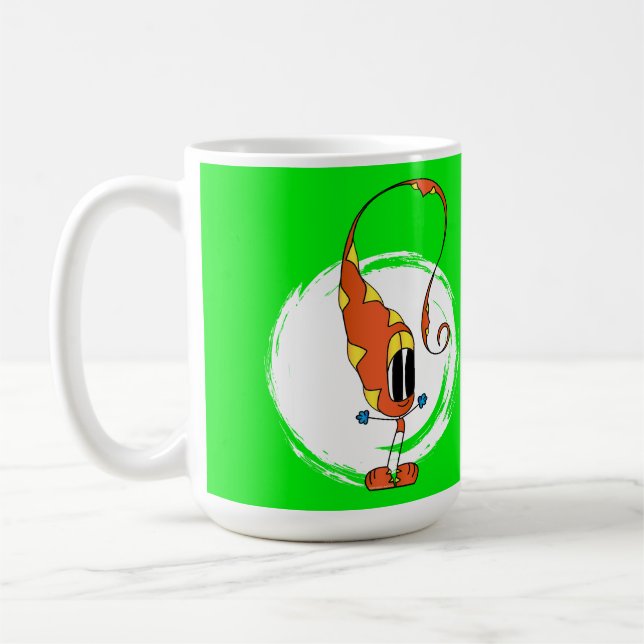 Taza De Café Funny, Colorful, Quirky, Cartoon Character Coffee (Izquierda)