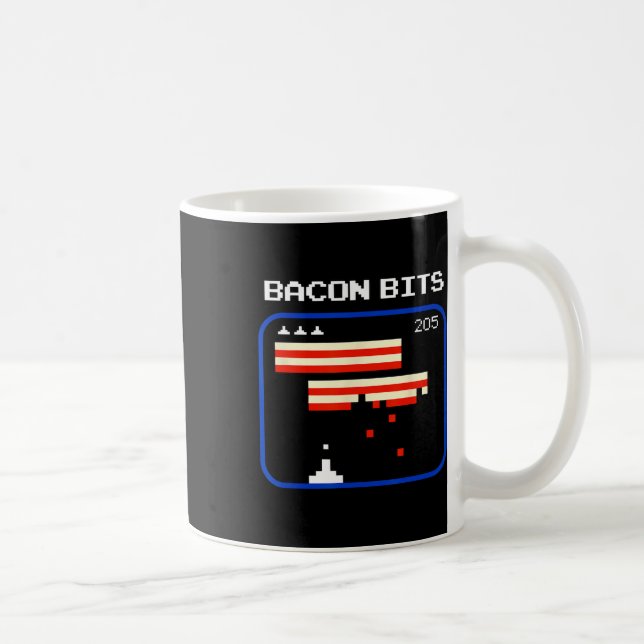 Taza De Café Funny Con 8 bits Video Game Player Retro Nerd Geek (Derecha)