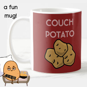 Taza De Café Funny "Couch Potato" Binge viendo café Mug