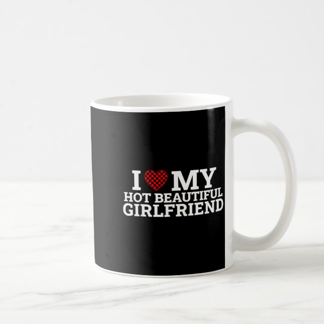 Taza De Café Funny Couple Matching I Love My Hot Beautiful Girl (Derecha)