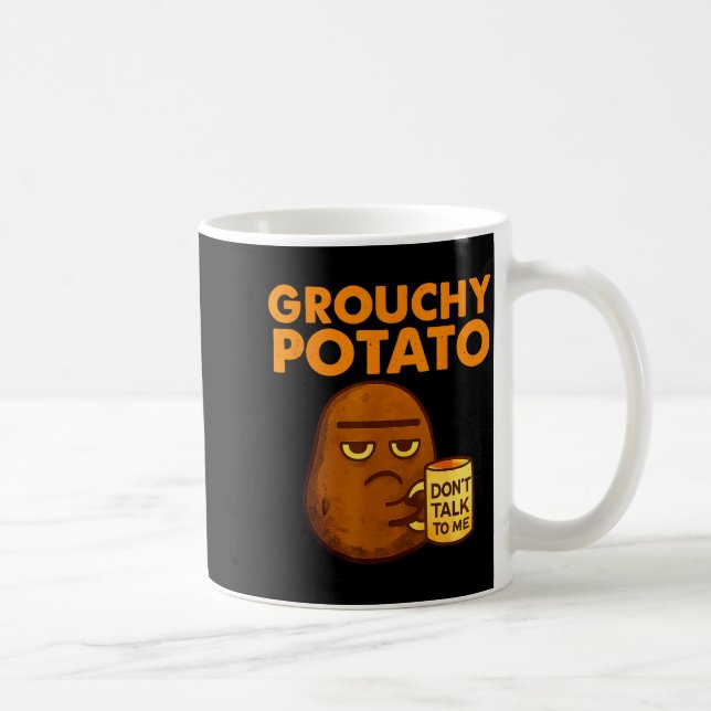 Taza De Café Funny Couple Sweet Tato &amp; Grouchy Tato  (Derecha)