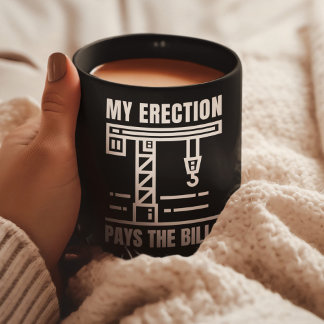 Taza De Café Funny Crane Operator | Humor en la obra de constru