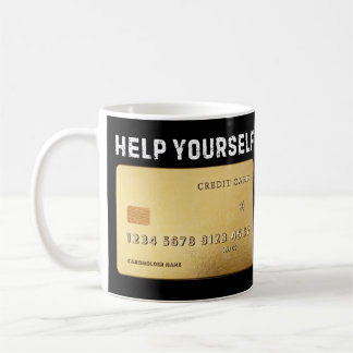 Taza De Café Funny Credit Card Coffee Mug