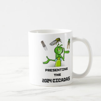 Taza De Café Funny Cricket Presenting Cicadas Bugs Insects Inva