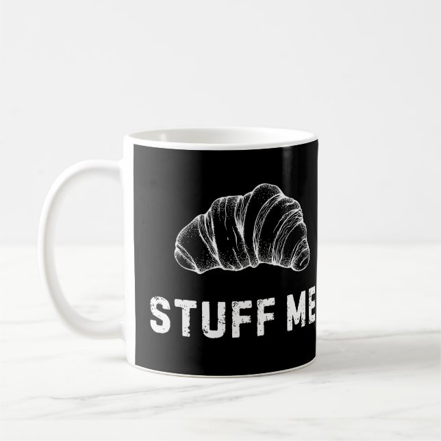 Taza De Café Funny Croissant Coffee Mug (Izquierda)