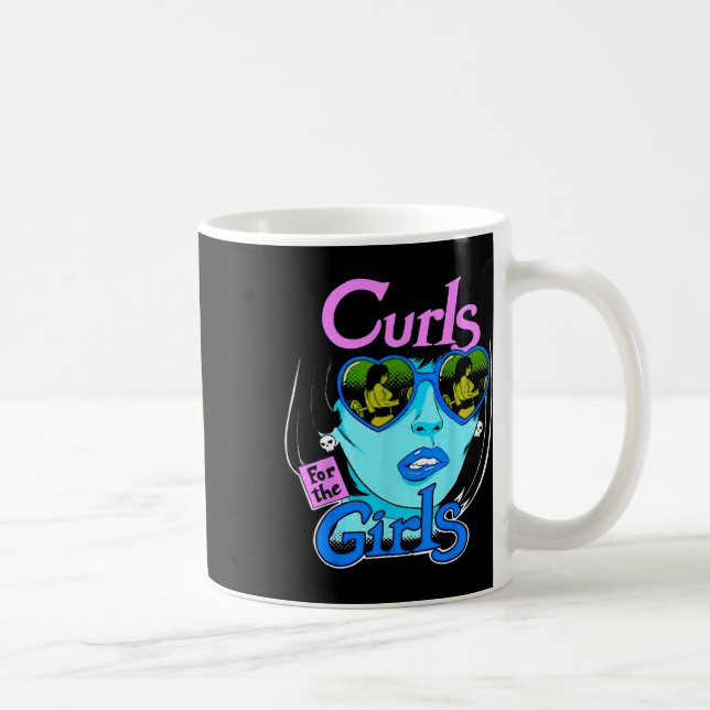 Taza De Café Funny Curls For Girls Gym Weightlifting Bodybuildi (Derecha)