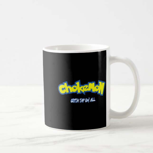 Taza De Café Funny Cute Chokemon Jiu Jitsu  (Derecha)