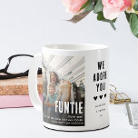 Taza De Café Funny Cute FUNTIE 2 Navidades de la tía fotográfic<br><div class="desc">Crea un regalo de mantenimiento para una tía divertida con este lindo y divertido collage de fotos de FUNTIE Coffee Mug. Simplemente sube dos fotografías de tu elección y edita texto para hacerlo personal y único.</div>