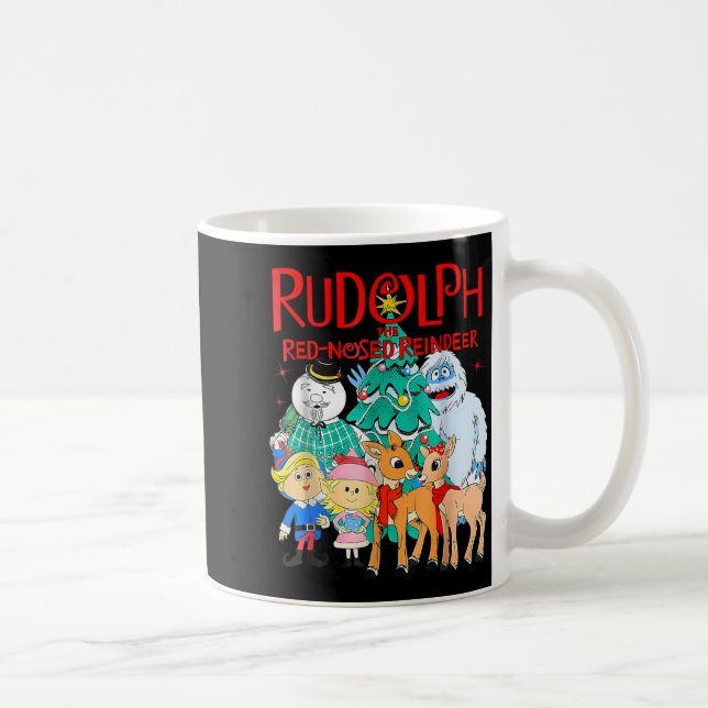 Taza De Café Funny Cute Rudolph The Red Nosed Reindeer Christma (Derecha)