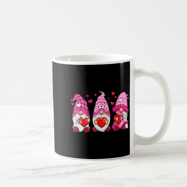 Taza De Café Funny Cute Three Gnomies Nk Hearts Matching Vale  (Derecha)
