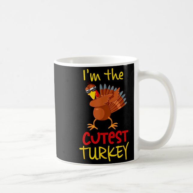 Taza De Café Funny Cutest Turkey Matching Family Group Thanksgi (Derecha)