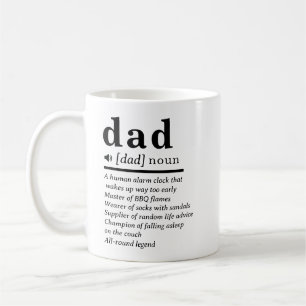 Taza De Café Funny Dad Definition Personalizado